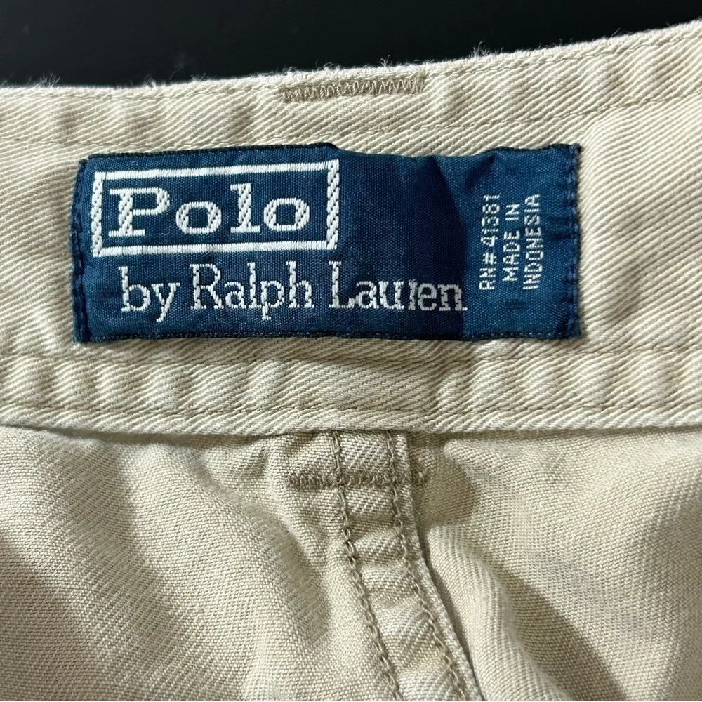 POLO Ralph Lauren Men's Khaki Cargo Shorts Tan Size 36